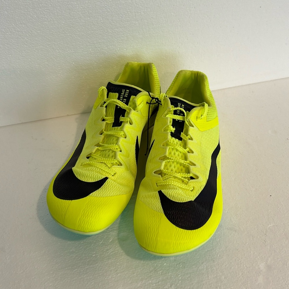 Nike Rival Sprint Track Field Sprinting Spikes Neon Yellow Black Men’s 13 NWT